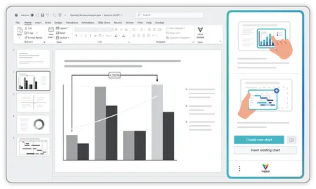 Create and edit charts seamlessly from PowerPoint