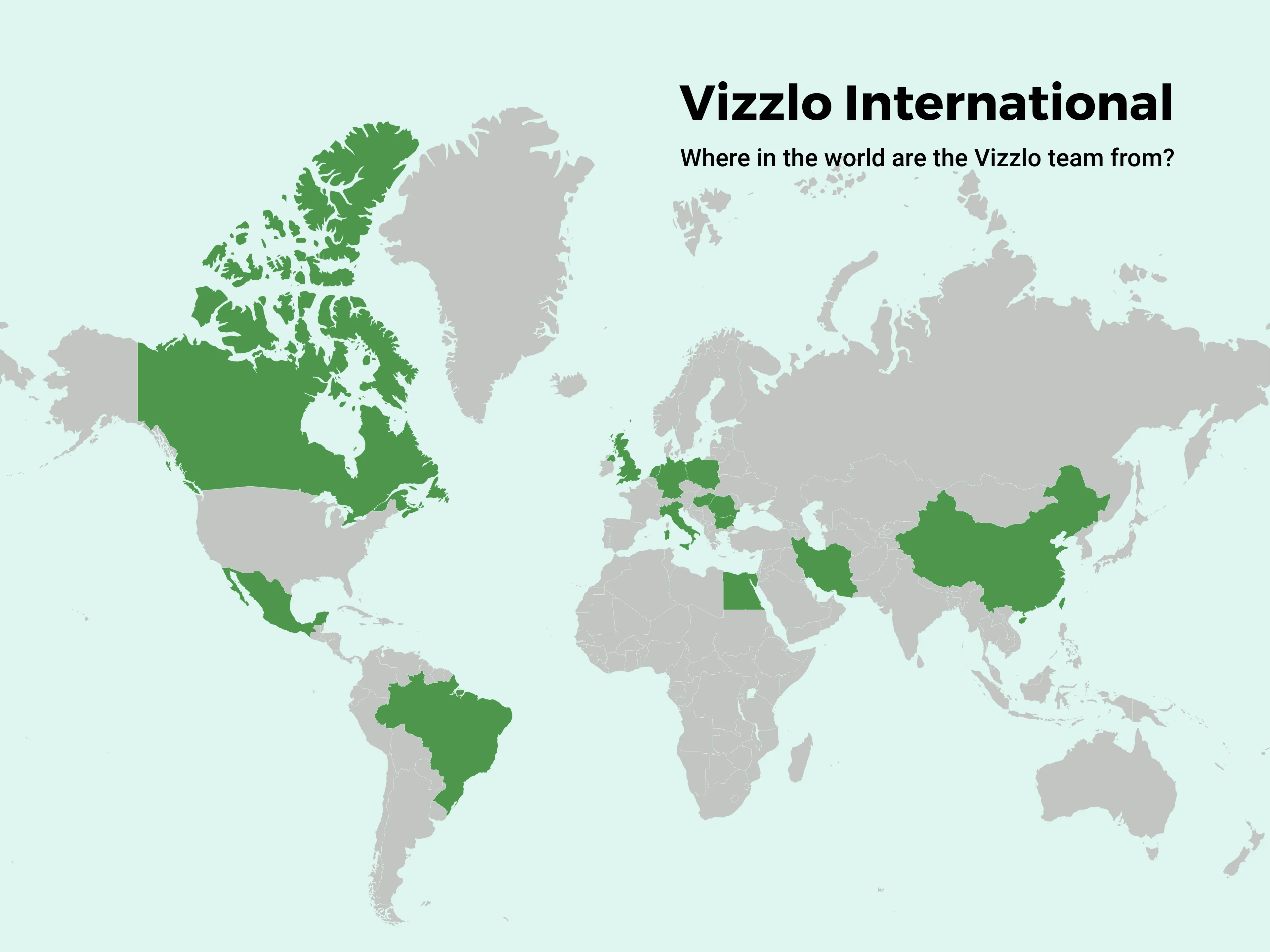 World Map example: Vizzlo International